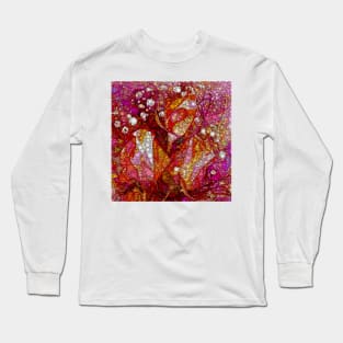 Rosebuds and Baby&#39;s Breath Abstracted Long Sleeve T-Shirt